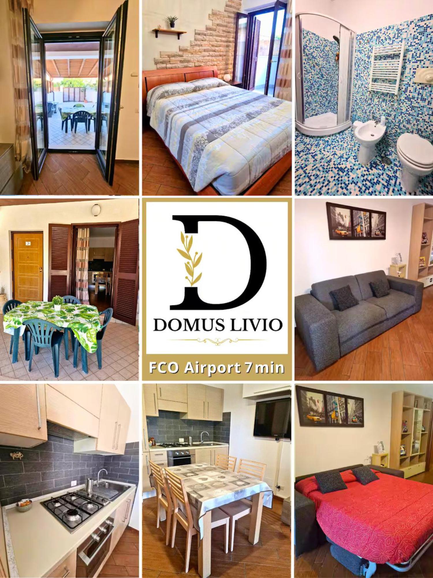 Domus Livio, 7 Min Fco Airport, Free Wifi, Garden Apartment, 2 Tv Hd Фьюмичино Экстерьер фото
